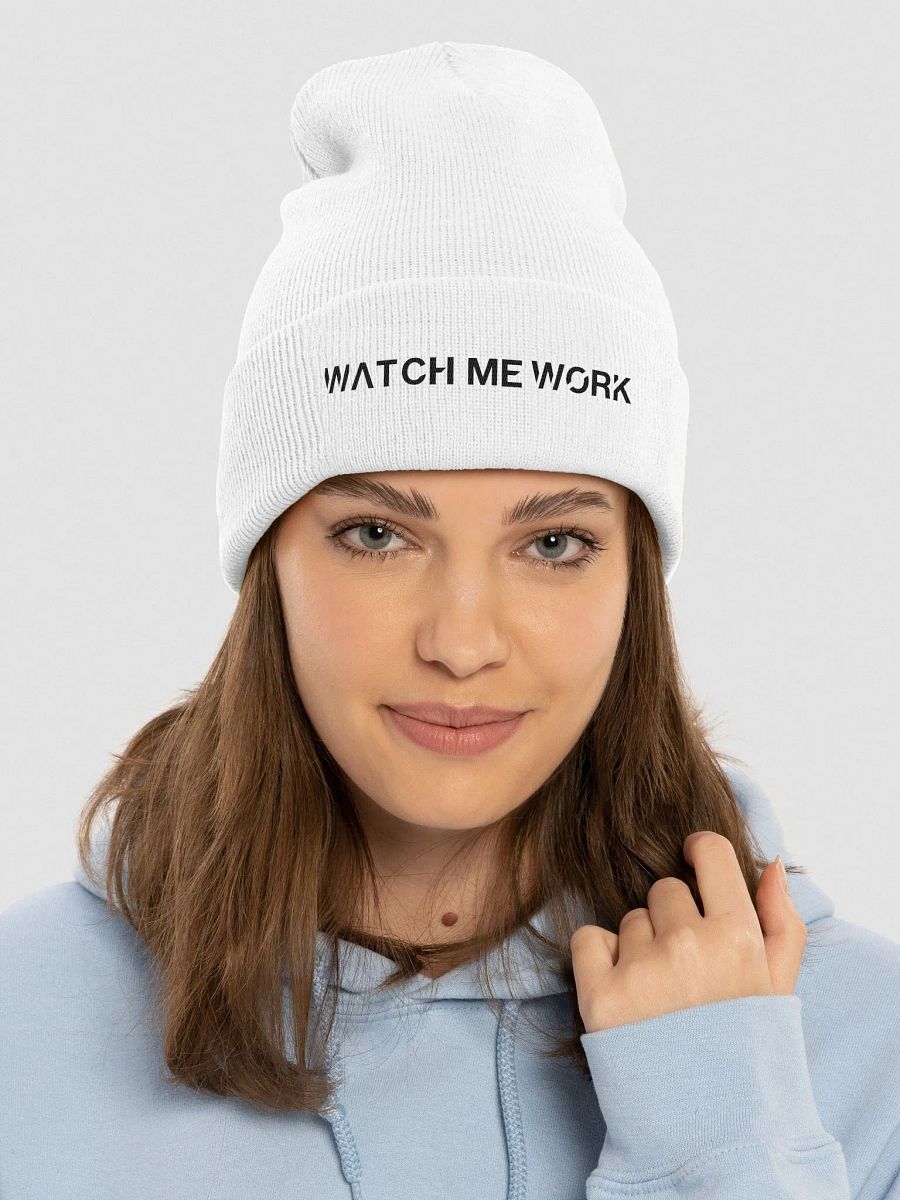 WatchMeWork Signature Beanie - White product image (3)