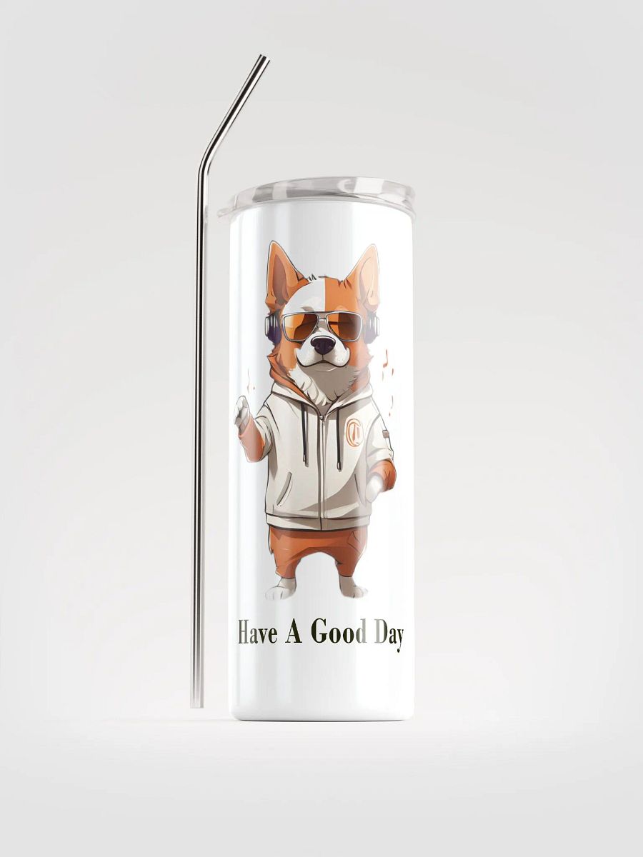 Groovy Corgi Stainless Steel Tumbler product image (1)