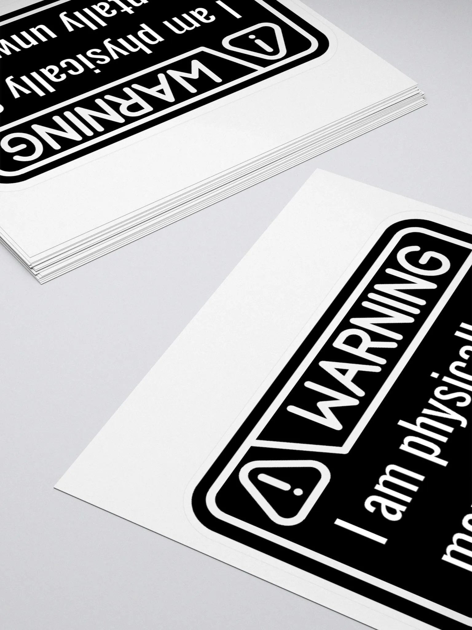 Sticker: WARNING Physically & Mentally Unwell product image (4)
