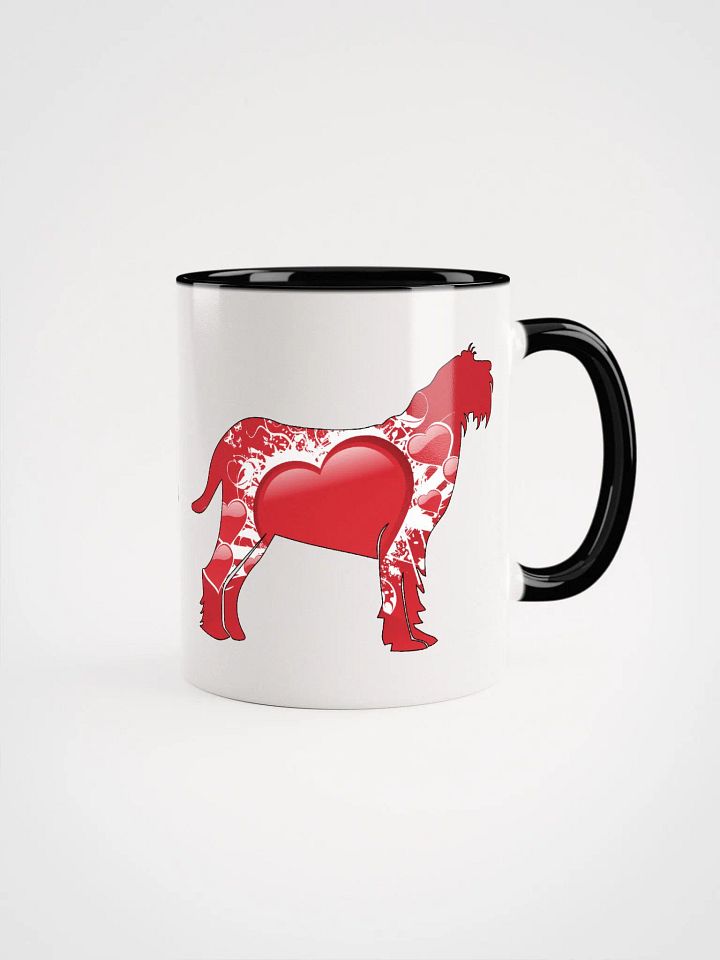 Spinone Italiano filled with big red hearts mug product image (8)