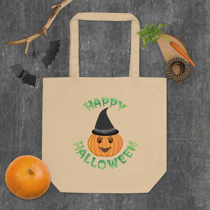 Spooky Pumpkin Halloween Tote Bag product image (2)