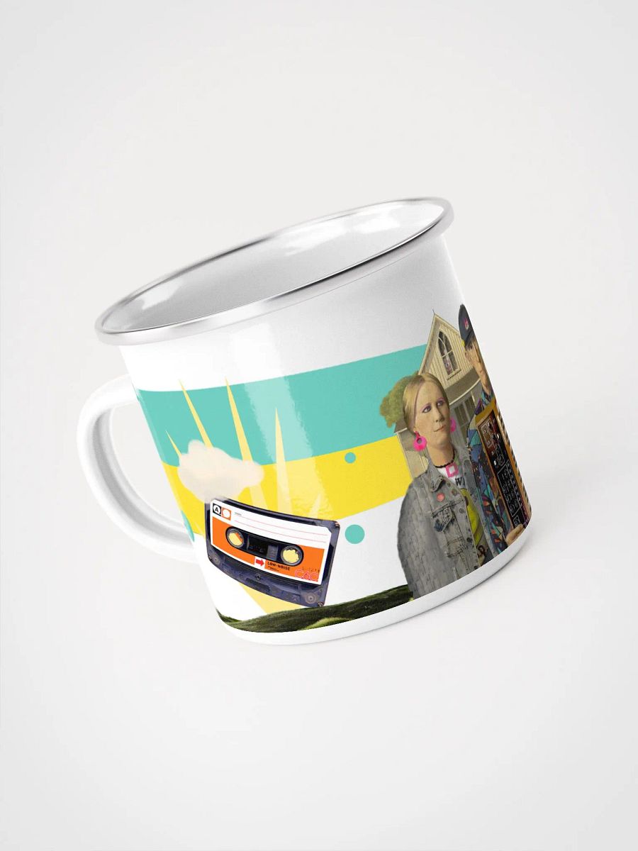 American Prophet by Frank Fonik (Sequential Prophet 5), Techno EDM Enamel Mug product image (3)