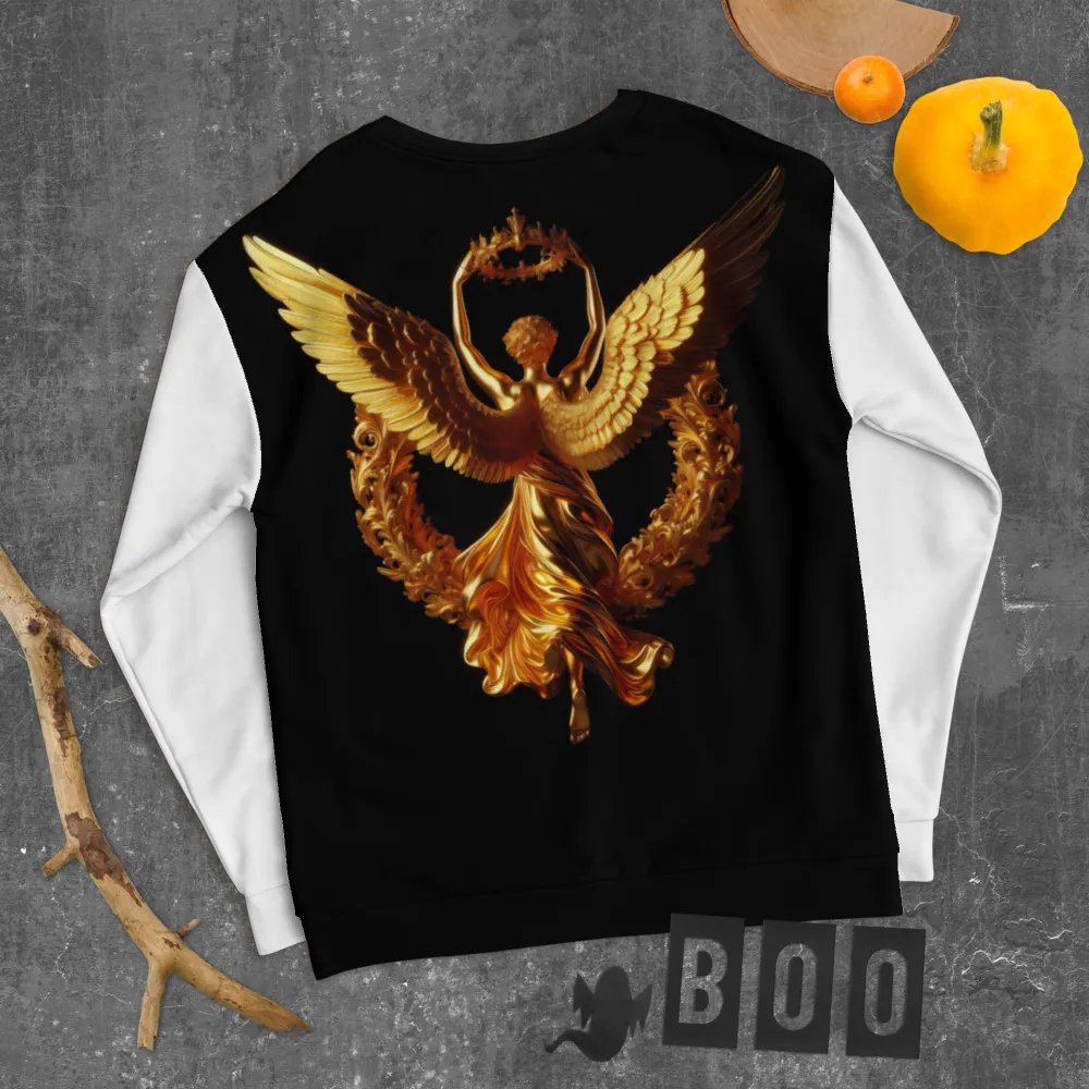 A Golden Angel and Cross - Unisex Sweatshirt #4 product image (8)