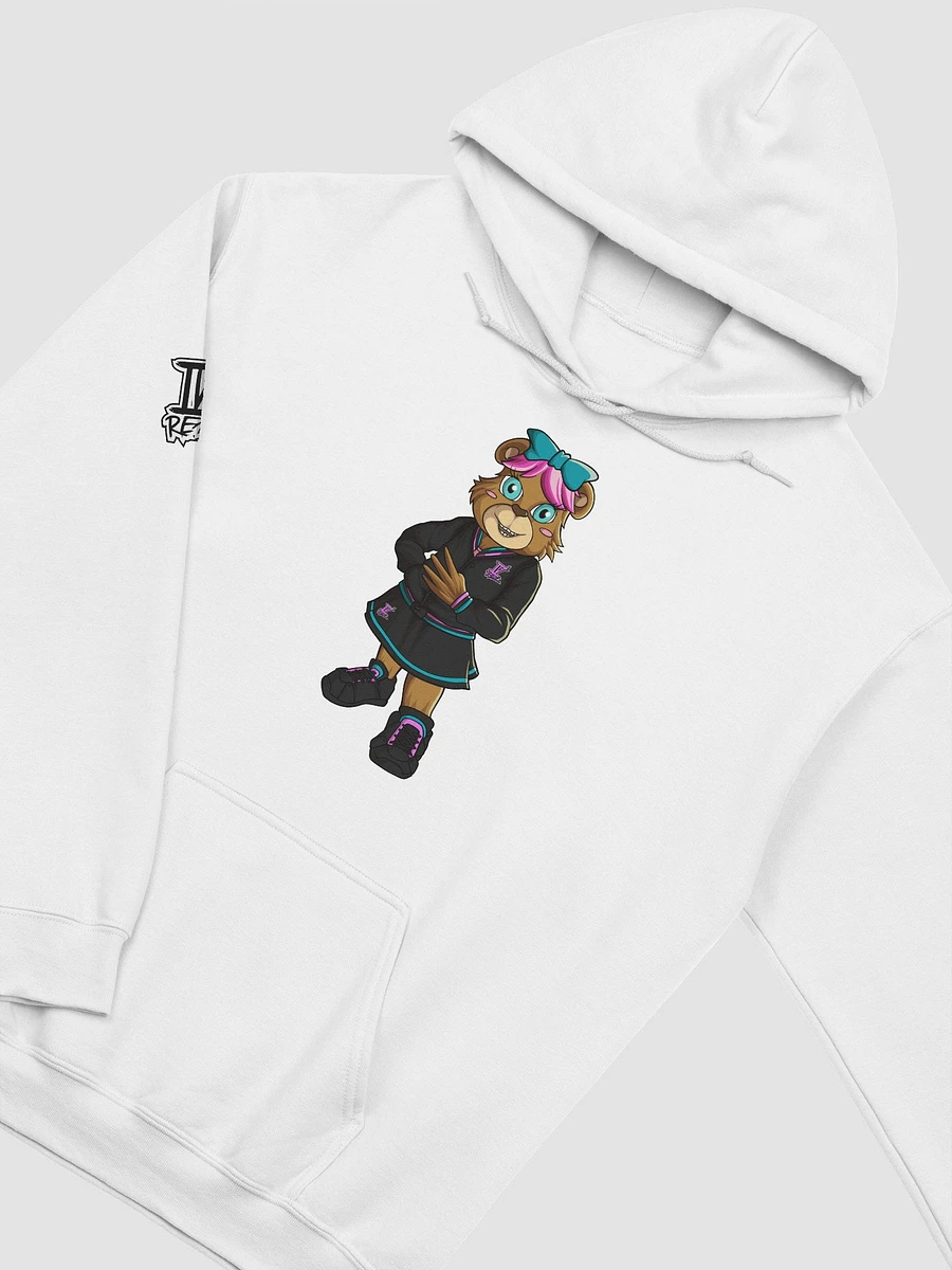 Standing Girl Bear White Classic Hoodie product image (3)
