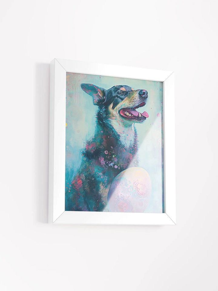 Whimsical Easter Pup Framed Poster product image (2)