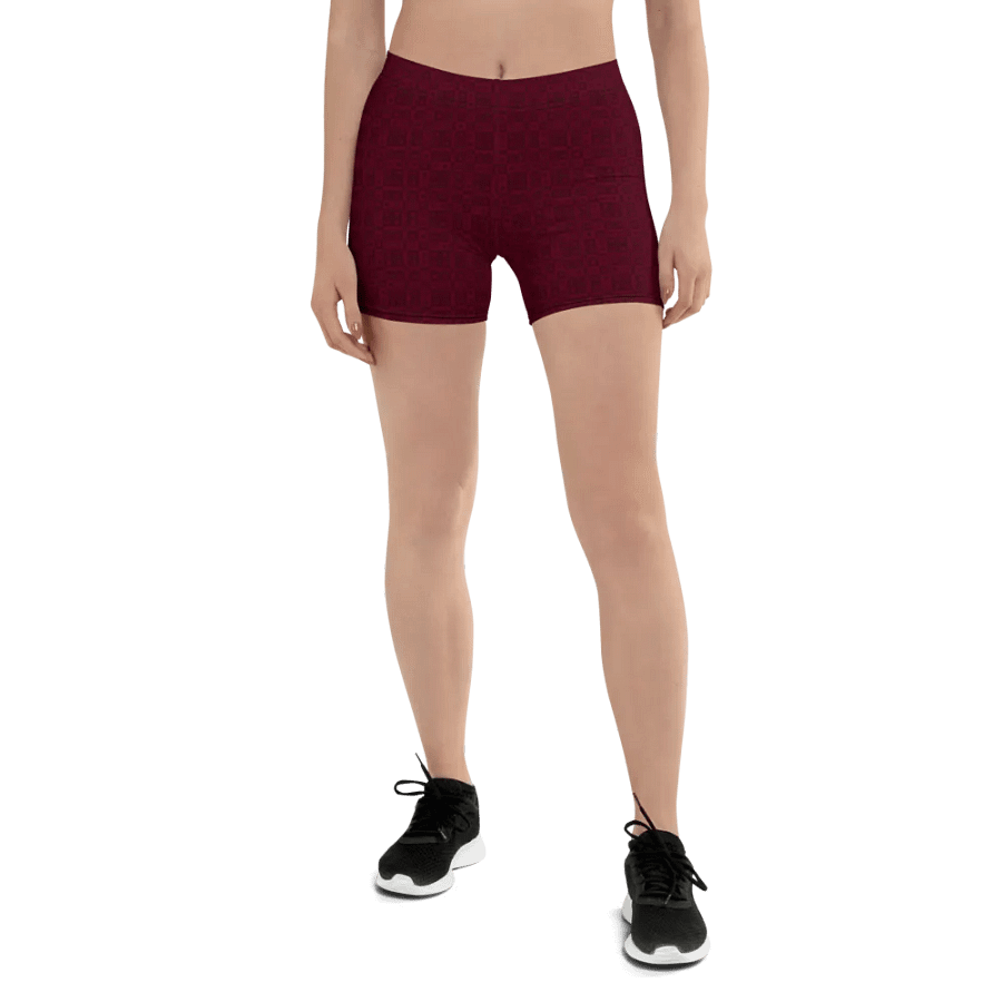 Yoga Shorts in Burgundy product image (1)