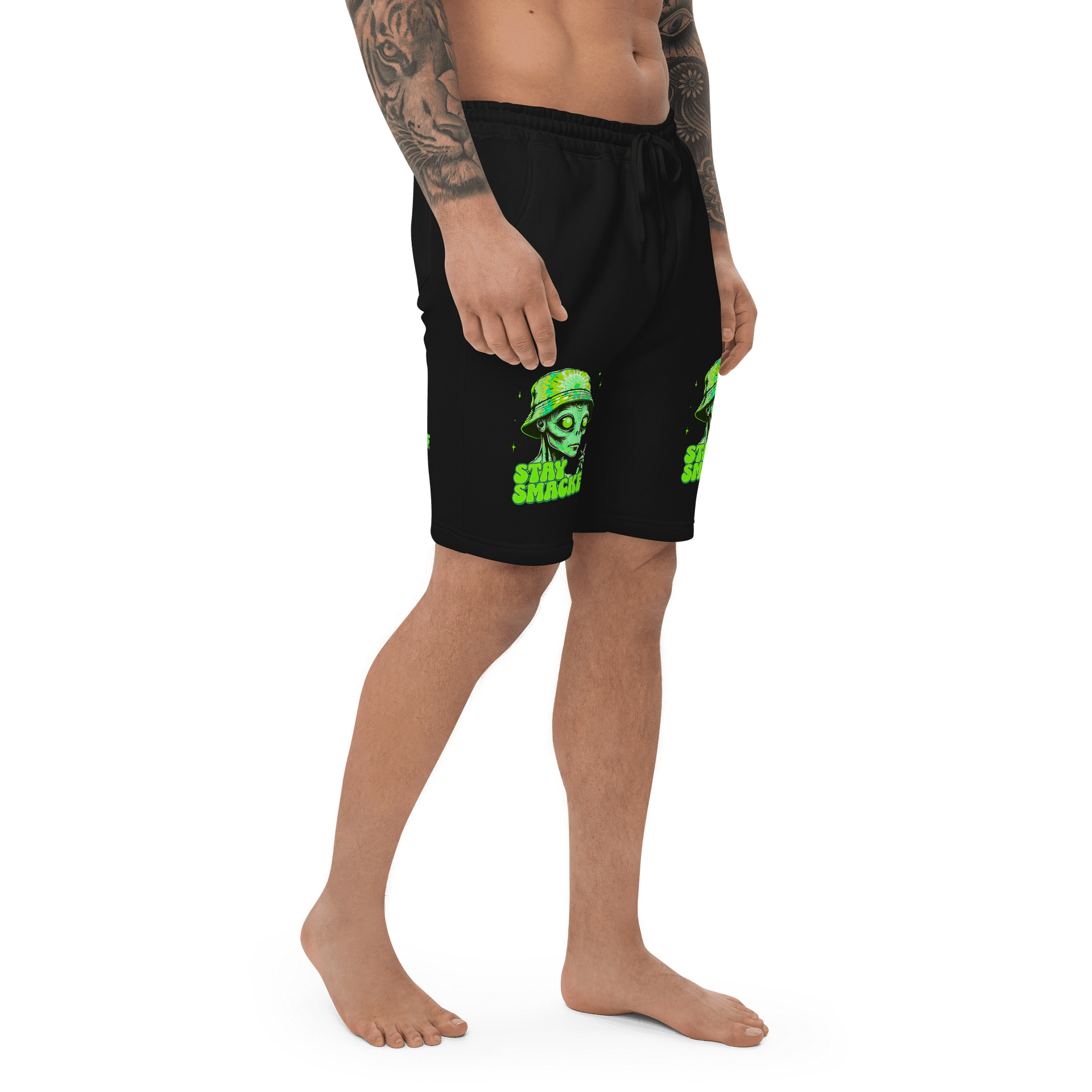Stay Smacked Alien Lounge Shorts - Trippy Summer Shorts product image (2)