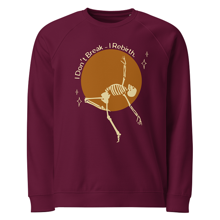 100 % Organic Cotton Raglan Shirt Shirt - I don't break I rebirth product image (1)