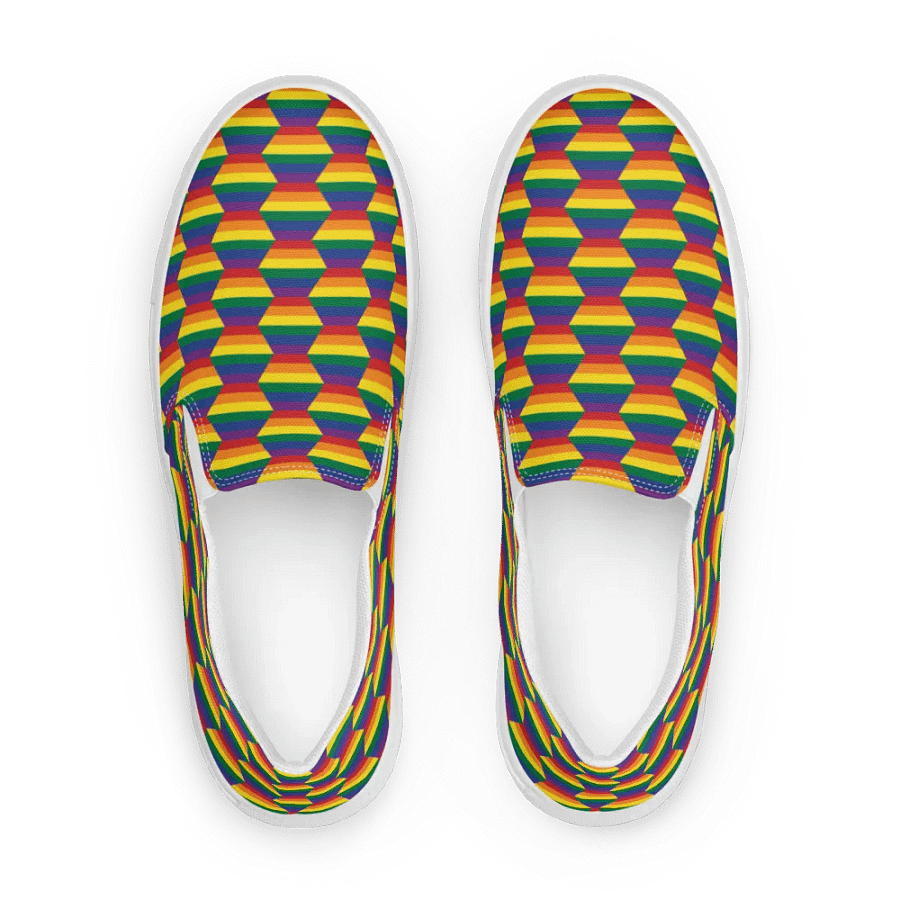 Mens Slip On Canvas - Rainbow product image (8)