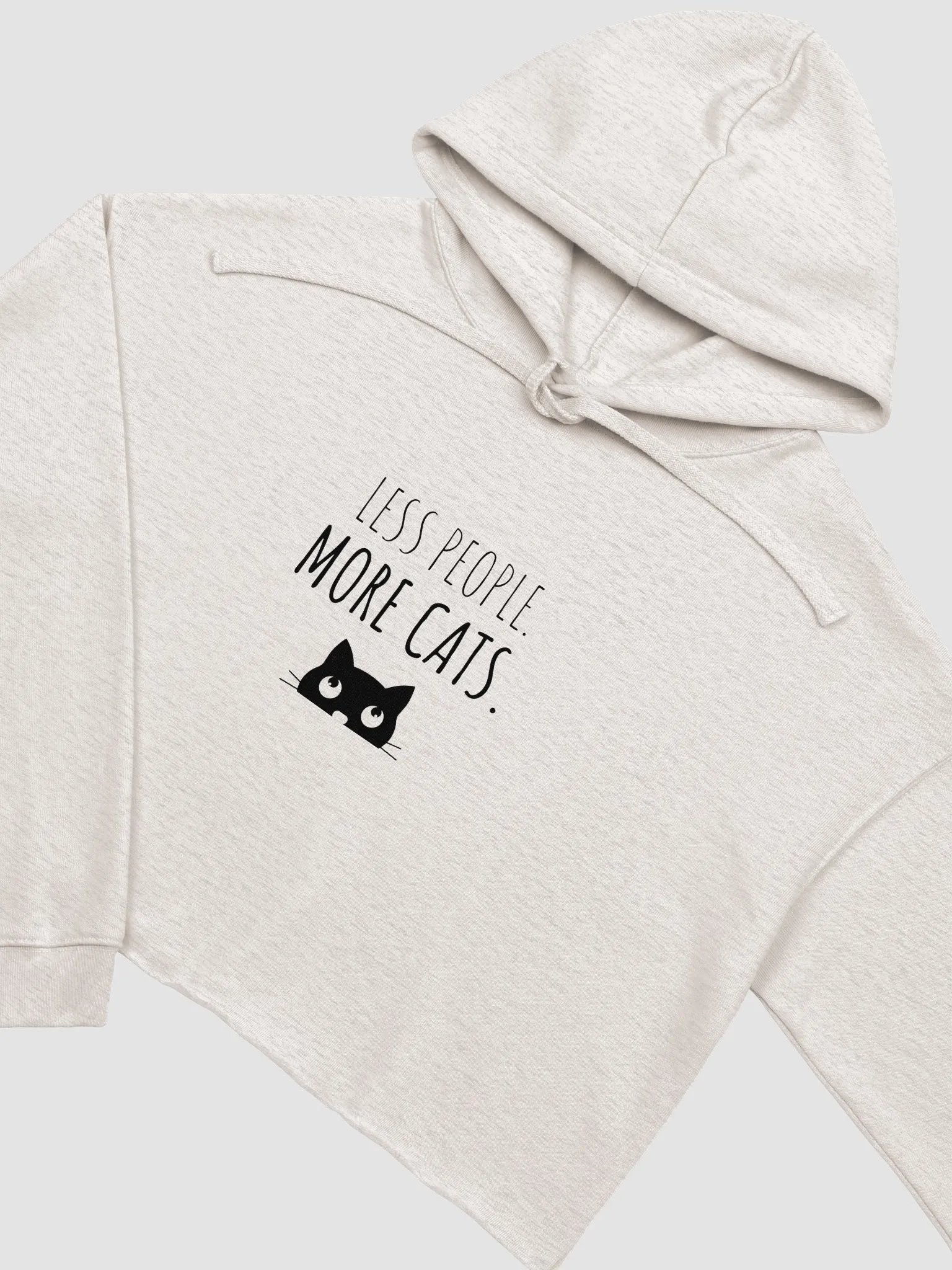 Feline Vibes Attitude Crop Hoodie product image (9)
