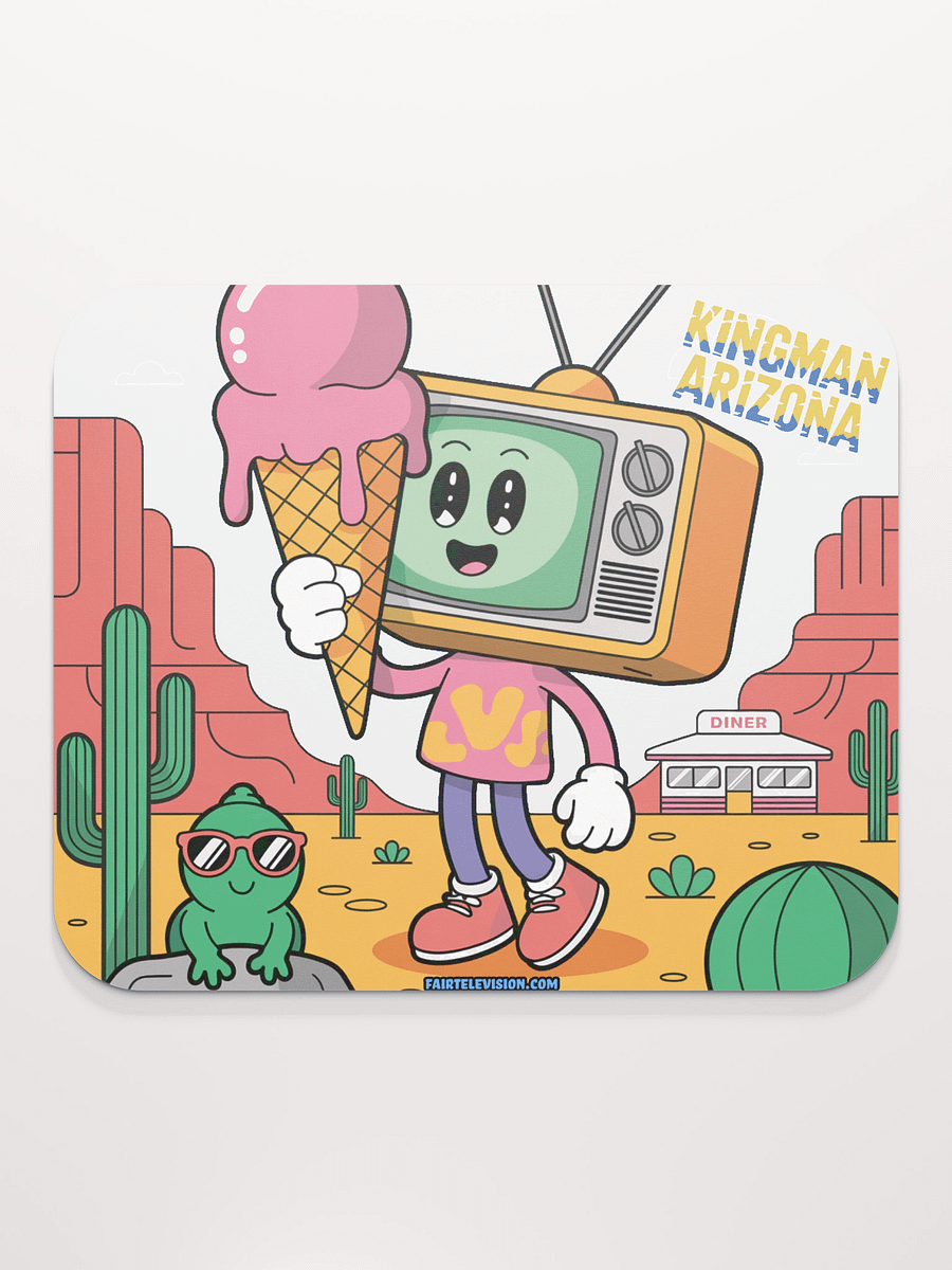 Whimsical TV Head Mouse Pad product image (2)
