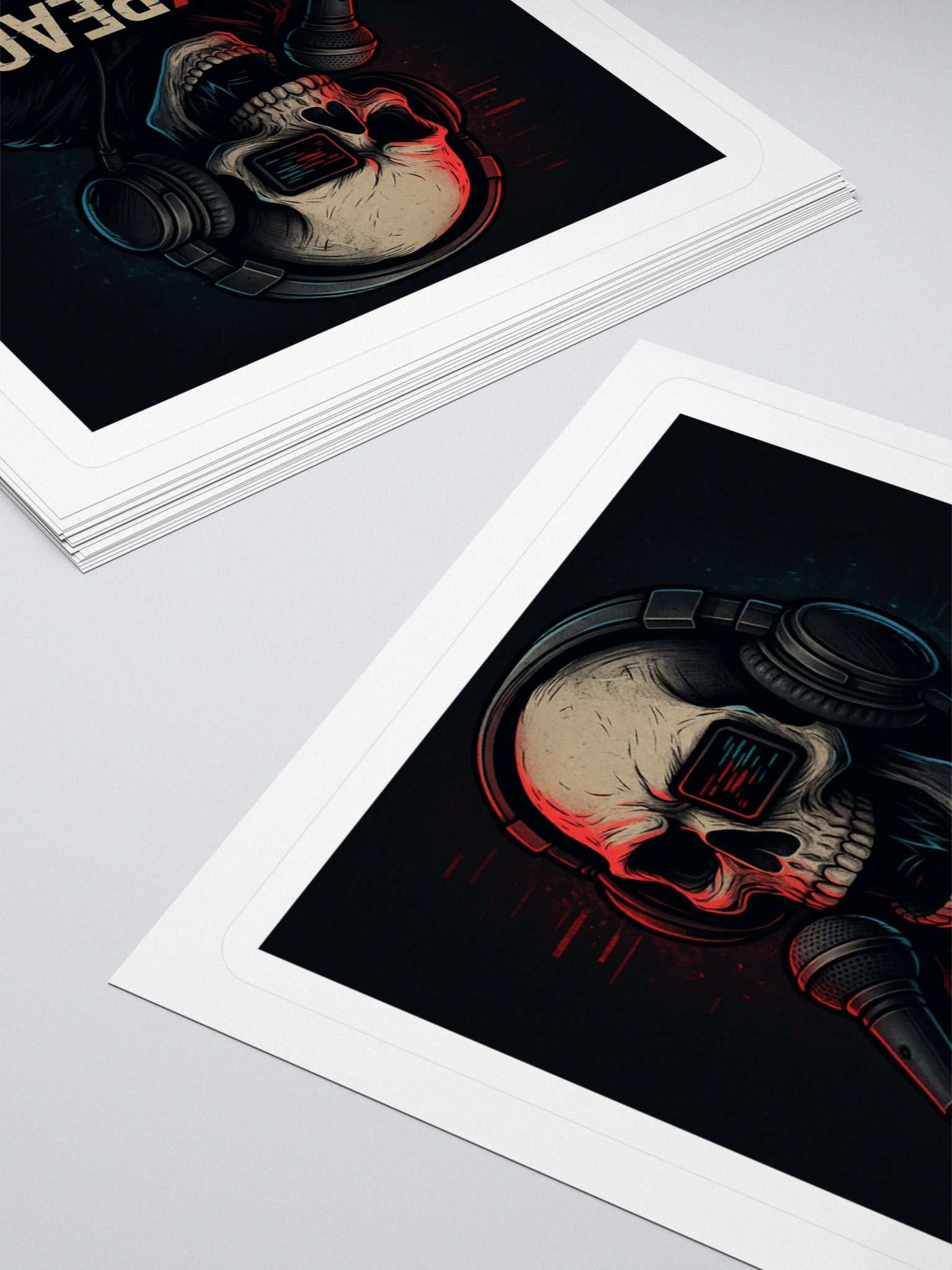 2SikReacts Logo Sticker – Skull Mic Edition product image (10)
