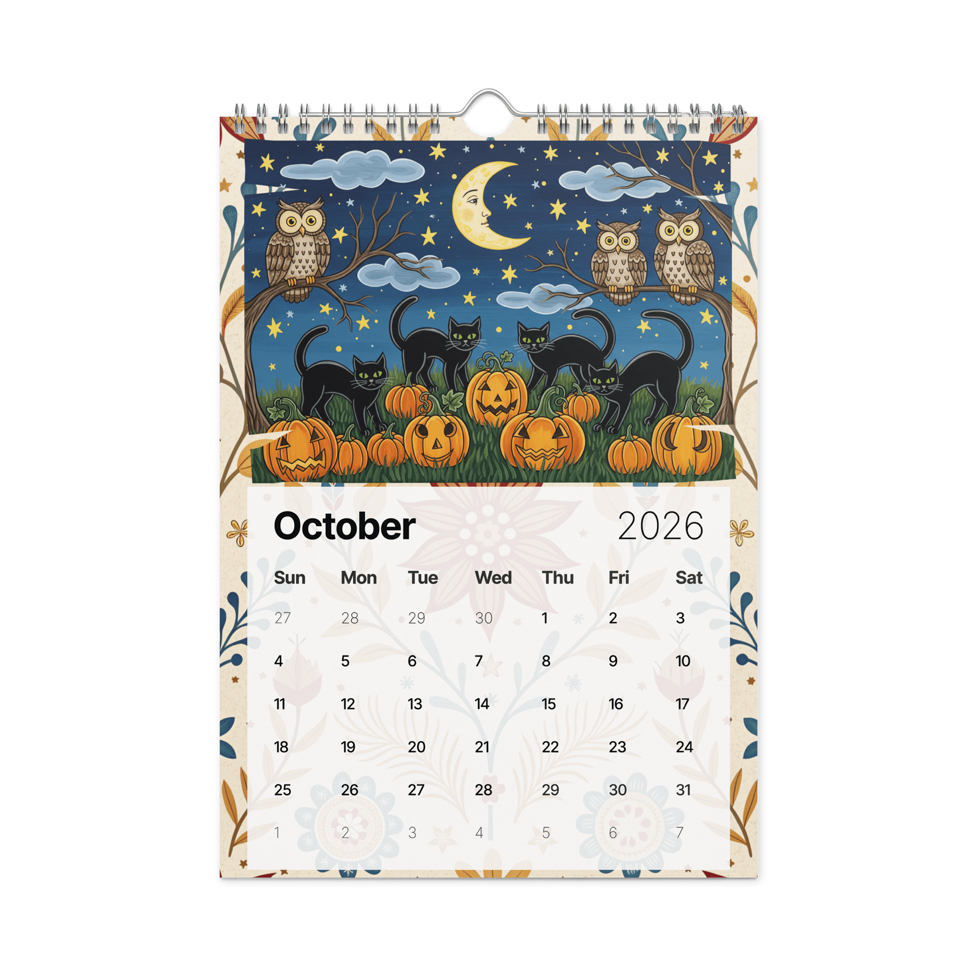 Folk Art Wall Calendar 2026 – A Year of Colorful Tradition and Timeless Charm product image (12)