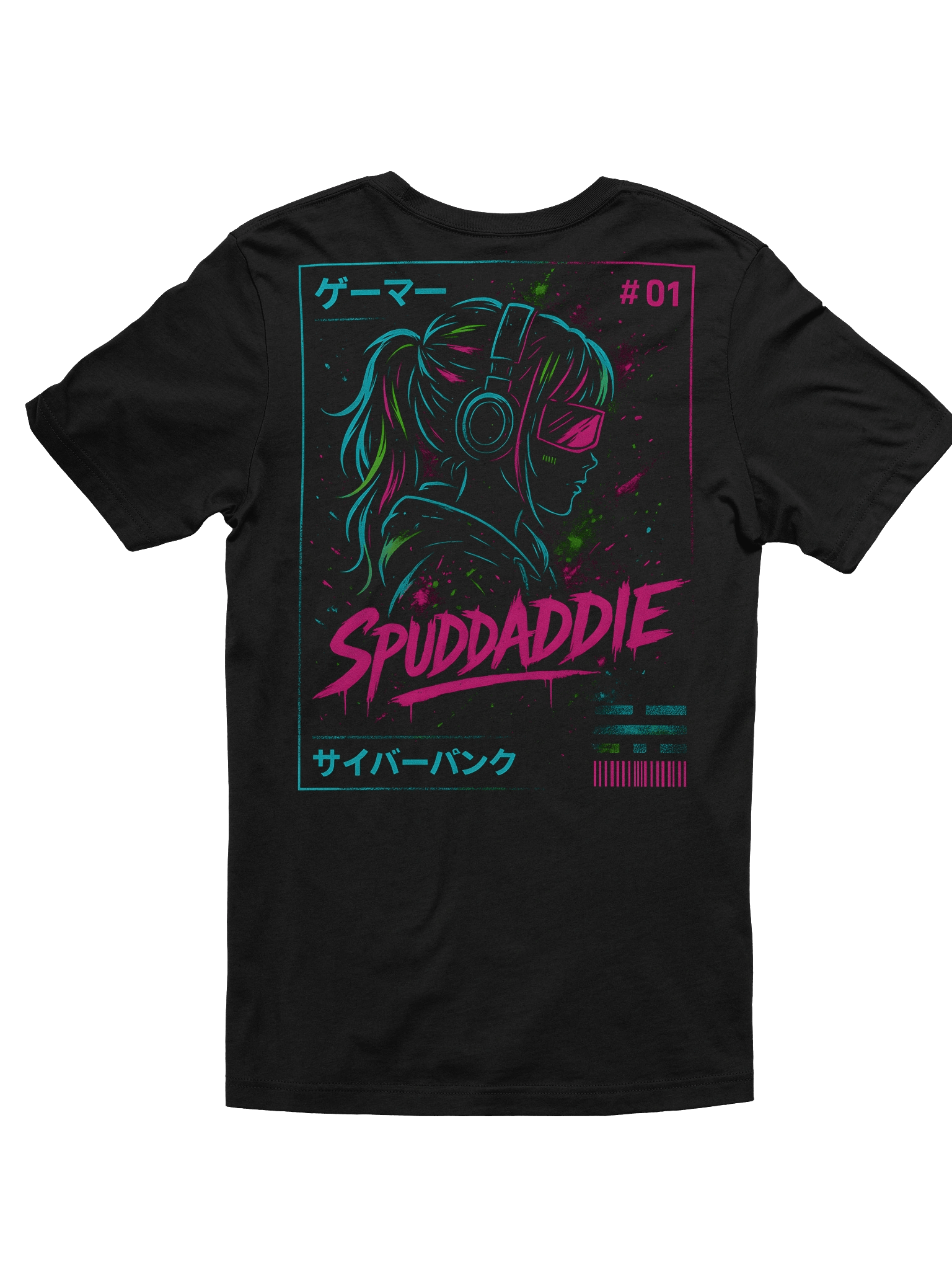 #01 SPUDDADDIE // Neon Override T-Shirt product image (2)