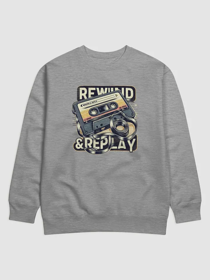 Vintage Americana Cotton Sweatshirt | AI Design oldschool product image (1)