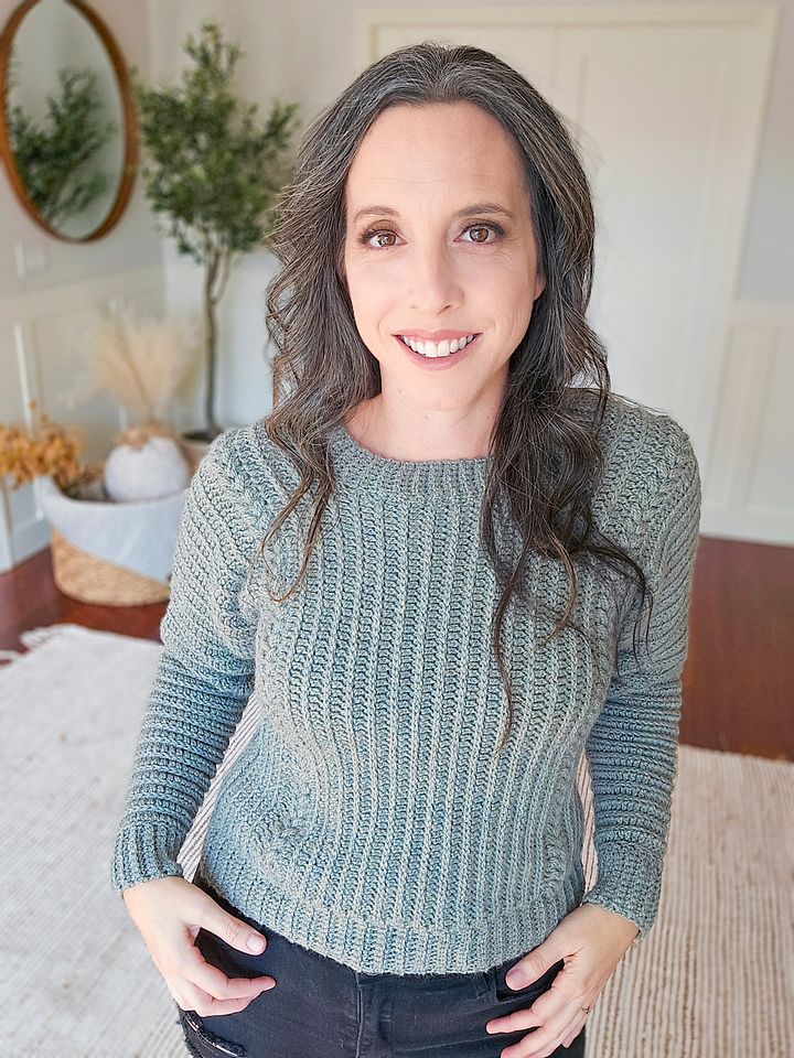 Autumn Wheat Crochet Sweater Pattern (XS-5X) product image (1)