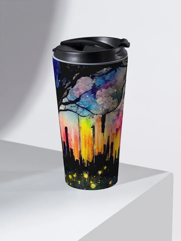 Dreamy Cityscape Stainless Steel Travel Mug product image (2)