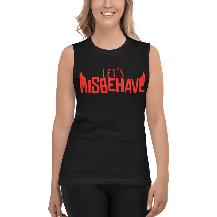 Let's Misbehave Muscle Shirt (Black) product image (4)