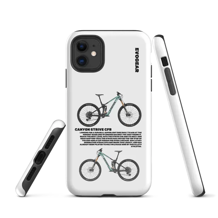 White Strive CFR iPhone Case product image (1)