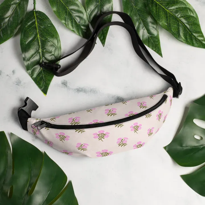 Alpine Cascade - Pink and Forest Green - Fanny Pack product image (1)