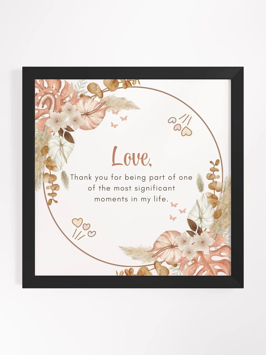 Floral Love and Appreciation Framed Poster product image (3)