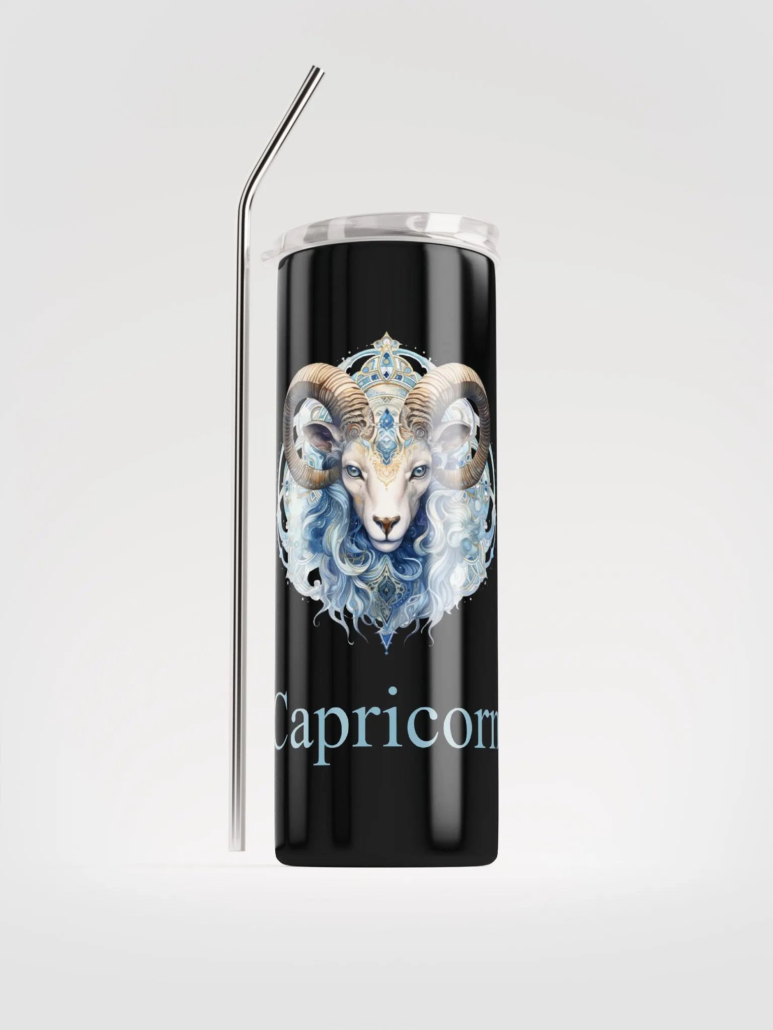 Blue Capricorn Zodiac Stainless Steel Tumbler: Sip in Zodiac Splendor product image (1)
