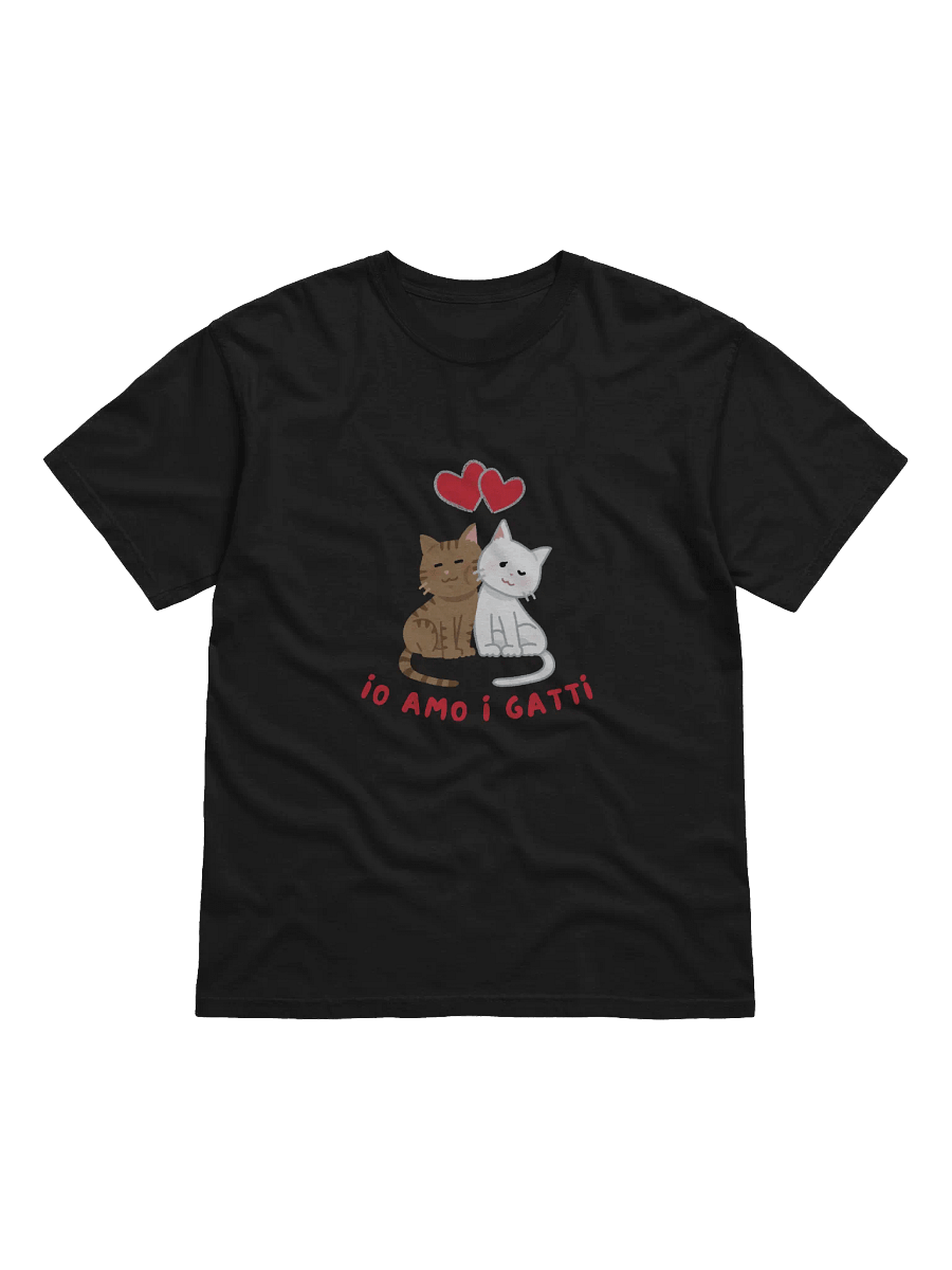 Italian Themed Tee Shirts - Io Amo I Gatti product image (1)