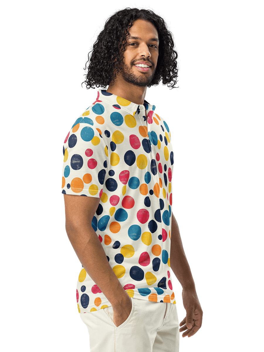 Polka Dot Illusion Vintage Retro Polo Shirt product image (4)