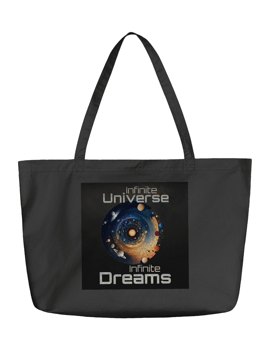 Cosmic Horizons - Infinite Universe, Infinite Dreams – Organic Cotton Tote Bag (Wide) product image (1)