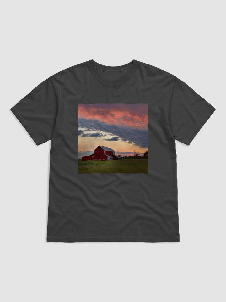 Classic Black T-Shirt with Bold Red Barn Design product image (1)