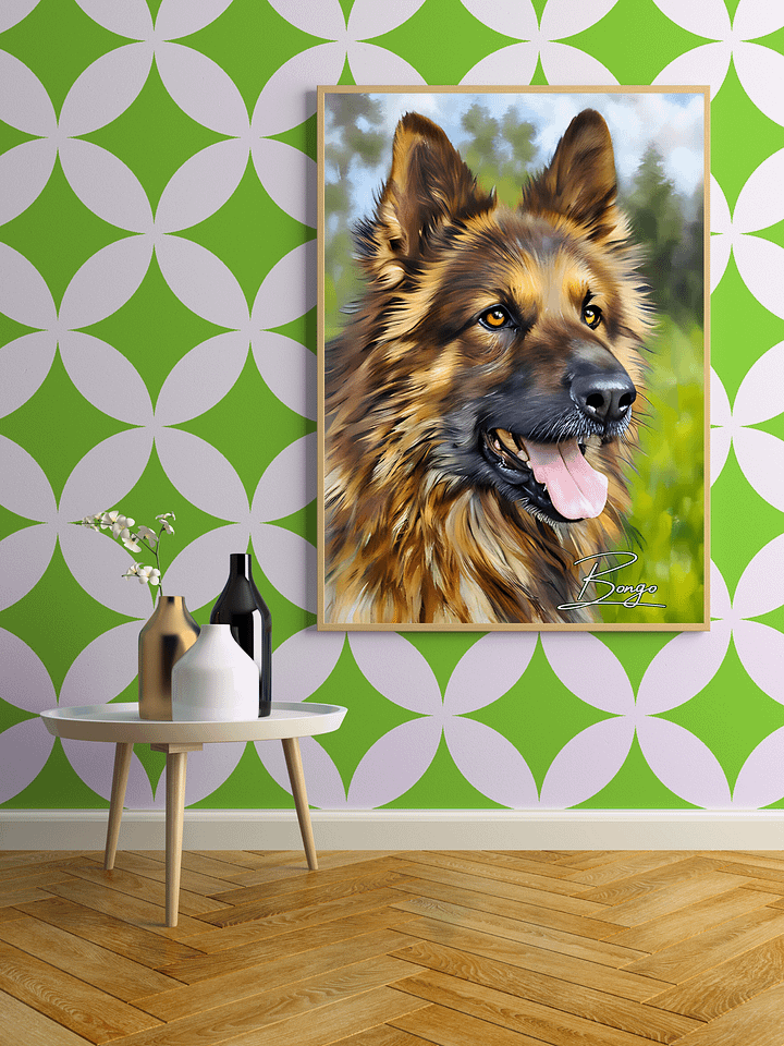YOUR BEST FRIEND! / FRAMED HIGH-QUALITY MATTE POSTER / PERSONALIZED NAME / DIGITAL ART / 12" X 18" product image (1)