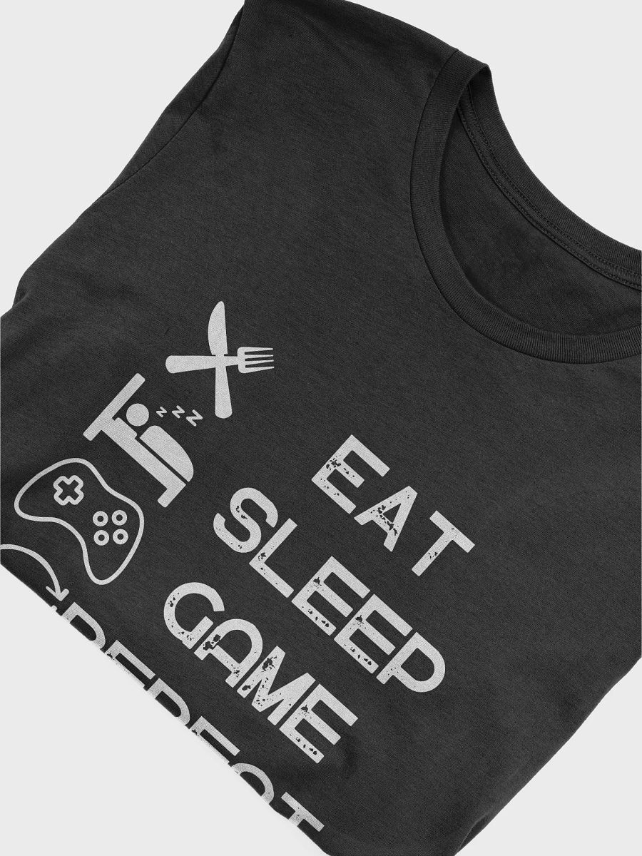 Eat Sleep Game Repeat T-Shirt (White Text) product image (53)