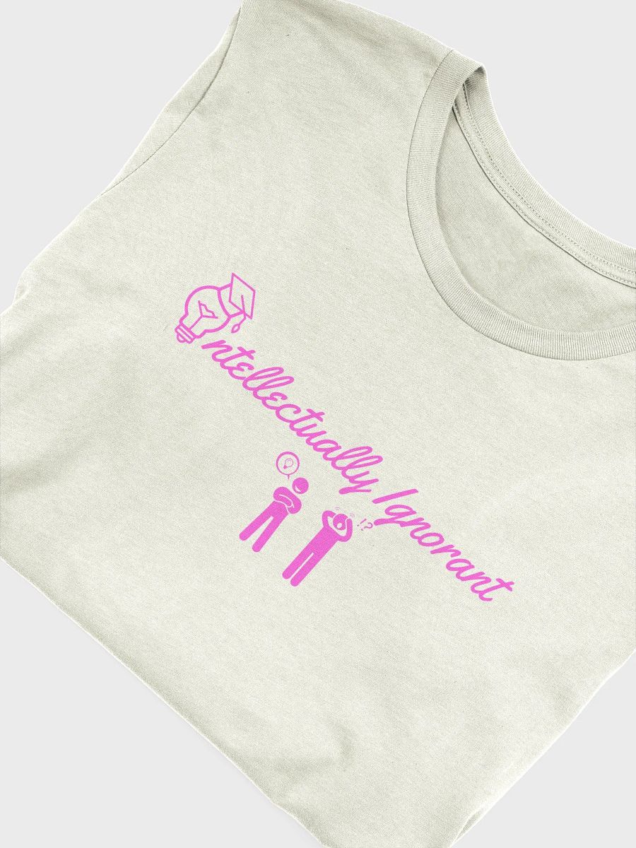 Intellectually Ignorant (PINK LOGO) Soft style T shirt product image (38)