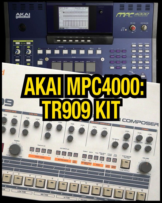 Akai MPC4000: TR909 Kit product image (1)
