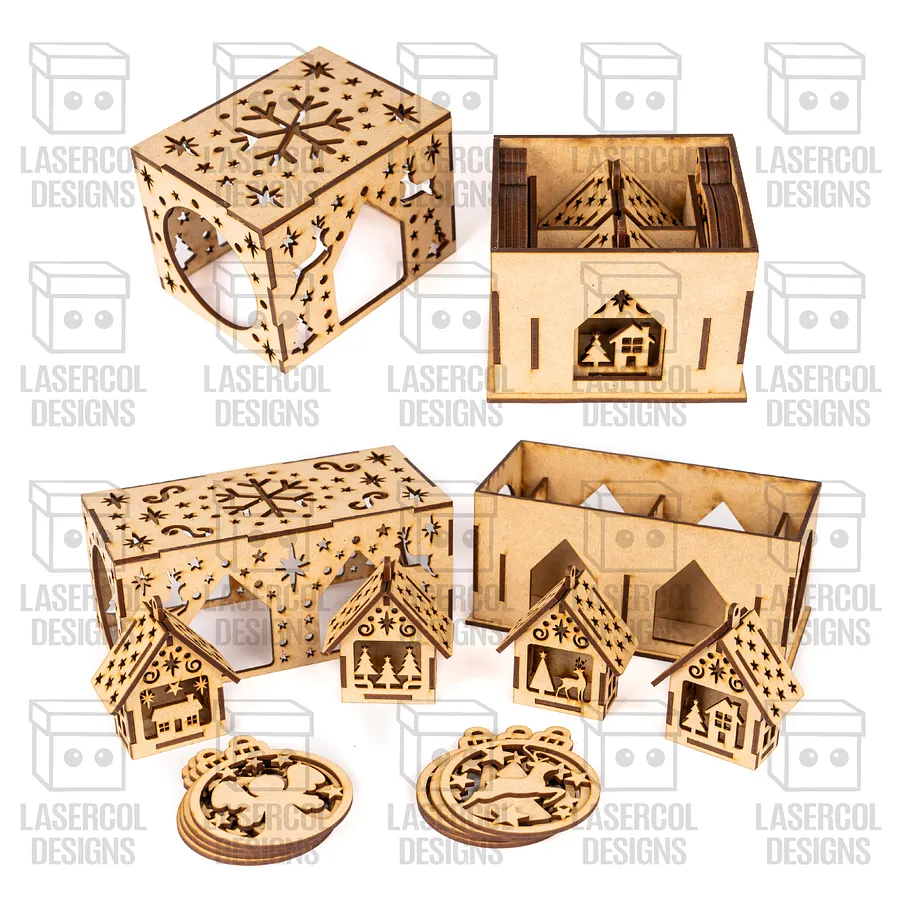 Christmas Ornaments Boxes - Laser Cut Files product image (6)