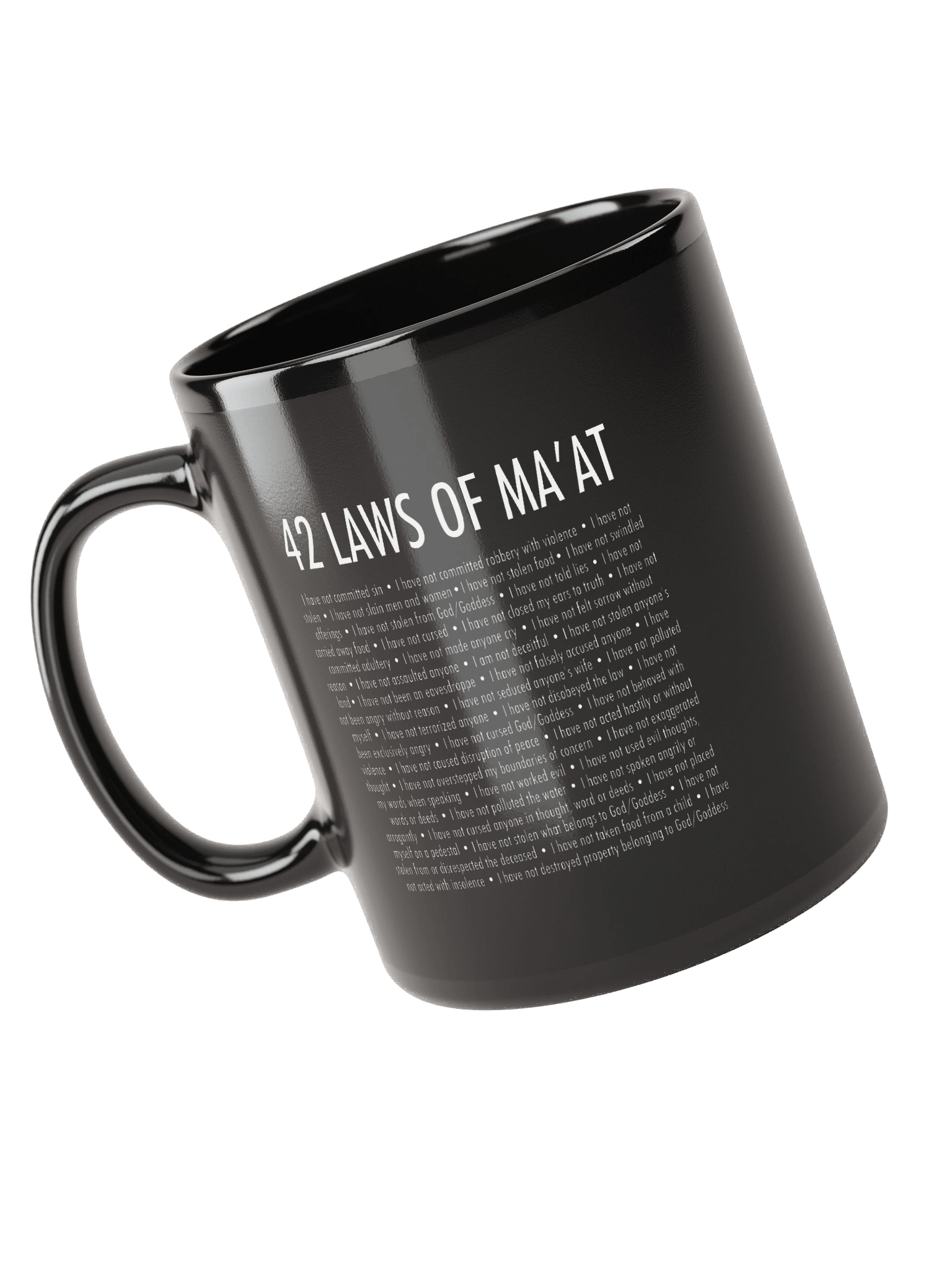 42 LAWS OF MA'AT - Black Mug product image (3)