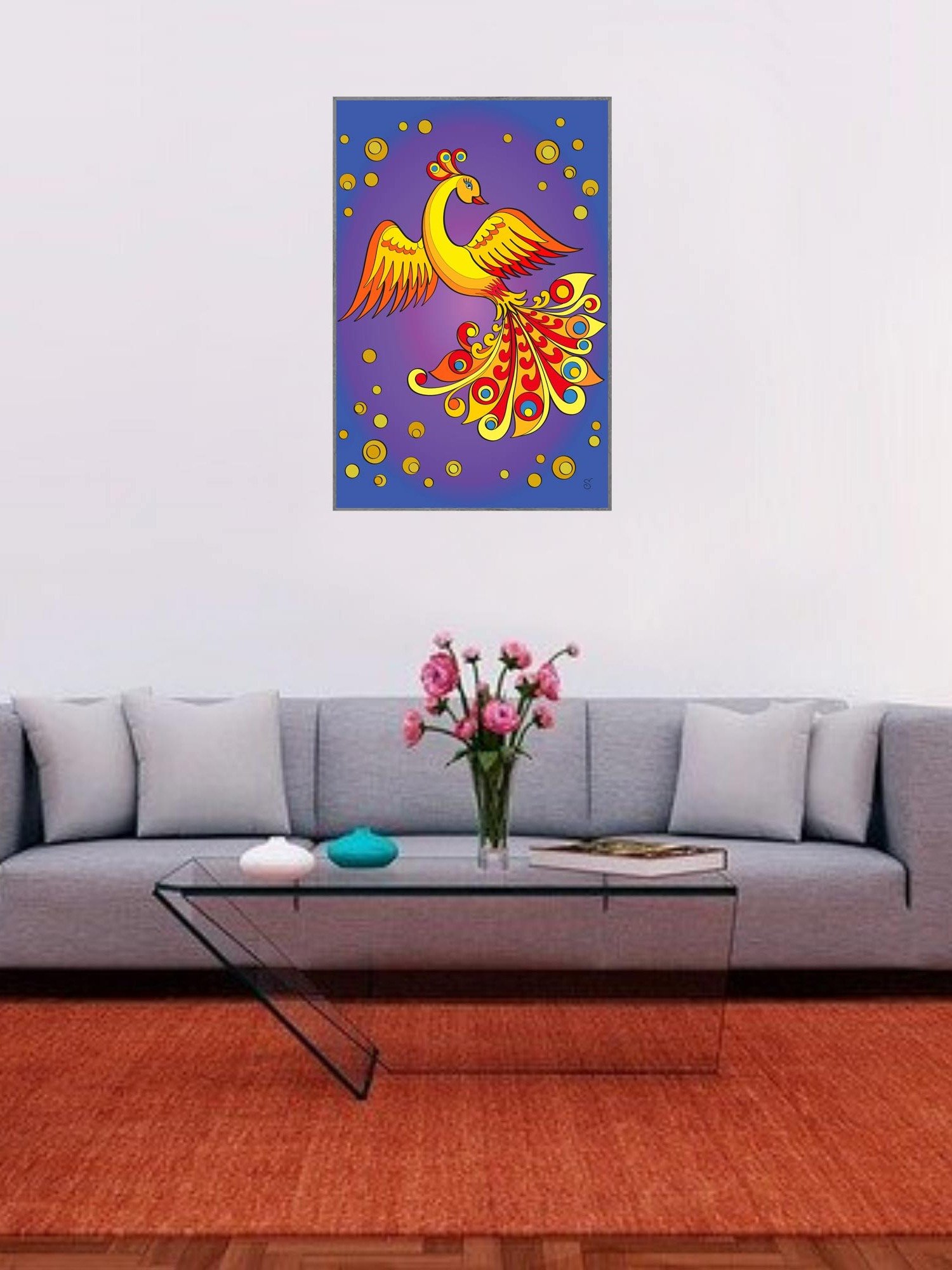 Vibrant Matte Poster Print - Golden Bird product image (7)