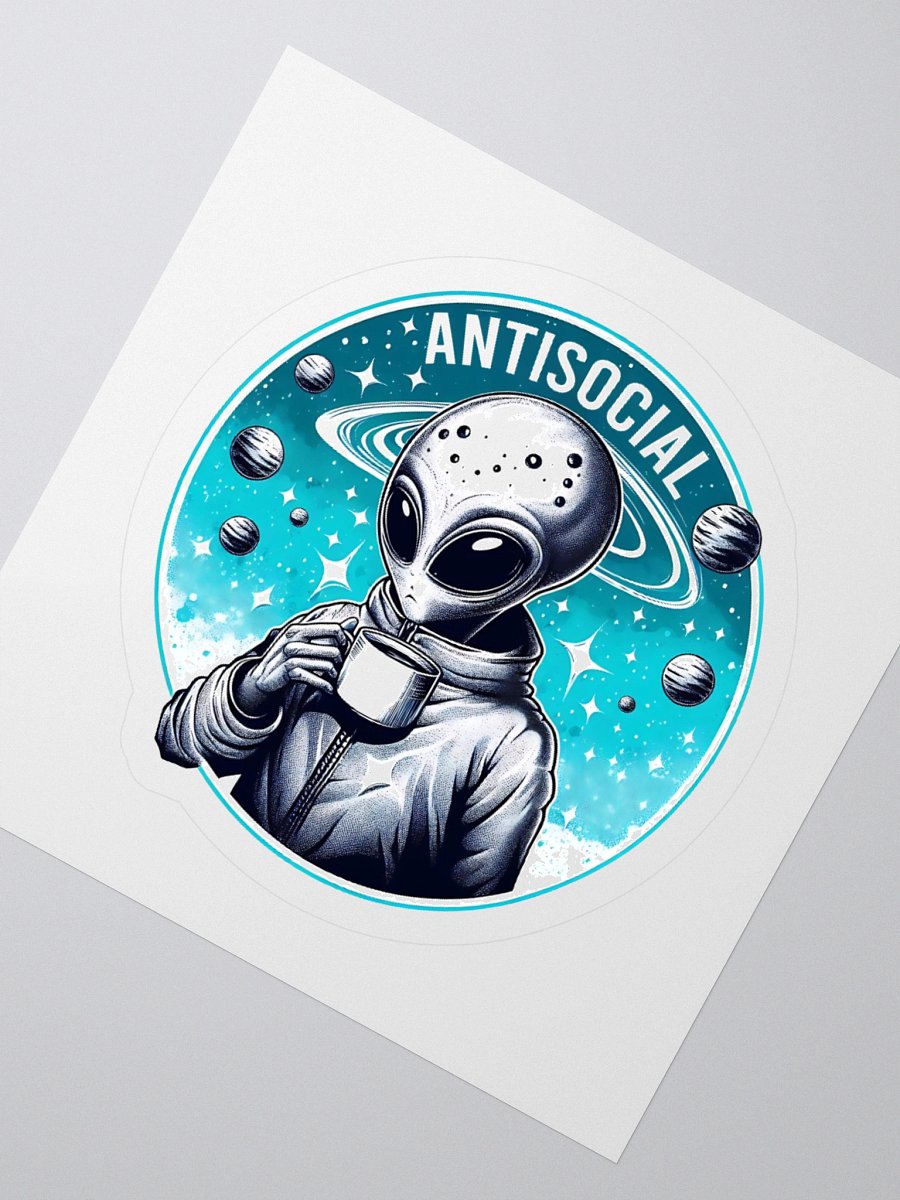 Antisocial Alien Club Sticker product image (5)