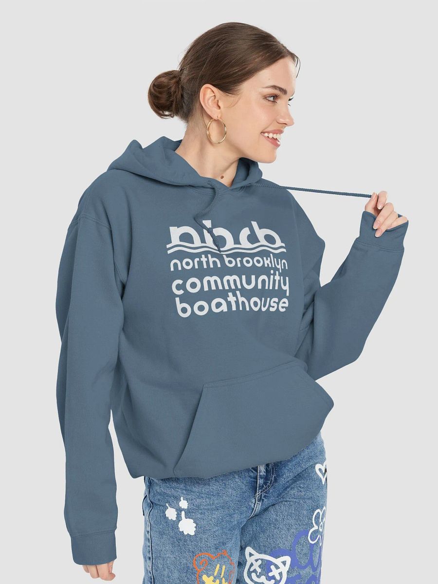 Classic Unisex Hoodie by Gildan - Full White Logo product image (23)