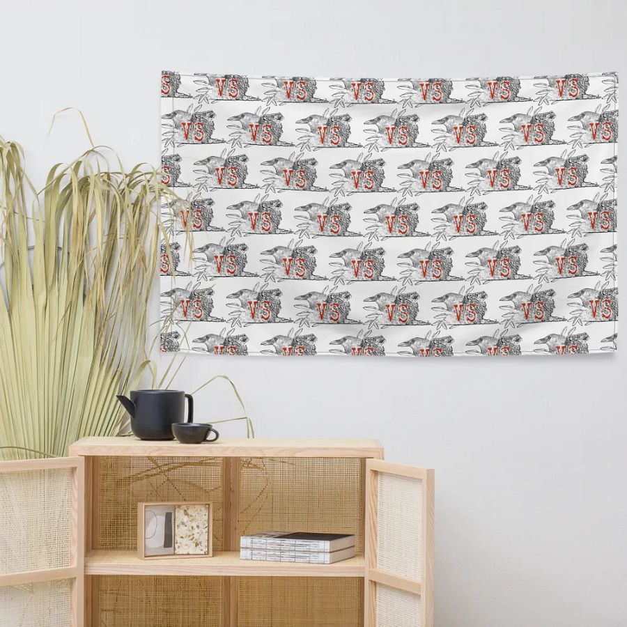 Crow vs Lion Flag product image (7)