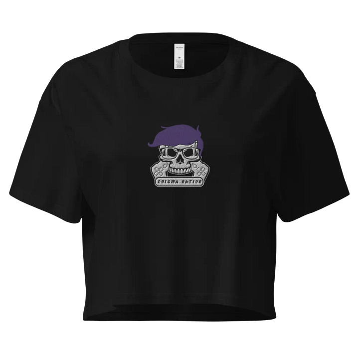 Enigma Nation AS Colour Women's Premium Crop Top (EMBRODERED) product image (2)