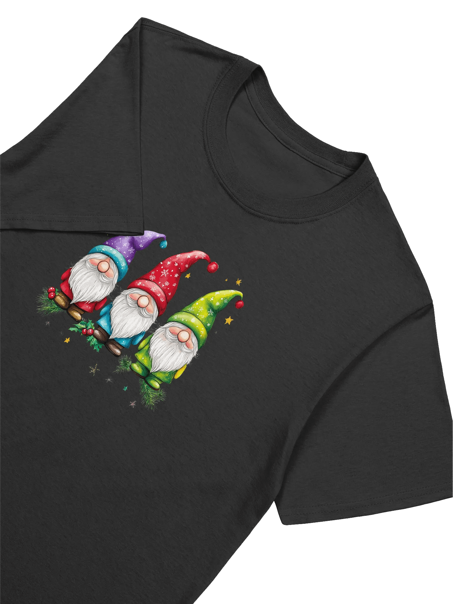 Cute and Colorful Gnomes Unisex Christmas T-Shirt product image (16)