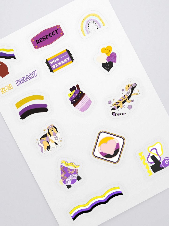 Non-Binary LGBTQ+ Full Sticker Sheet product image (1)