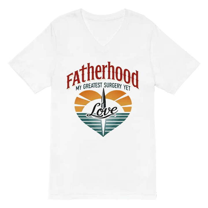 Fatherhood Love Surgery V-Neck Tee product image (2)
