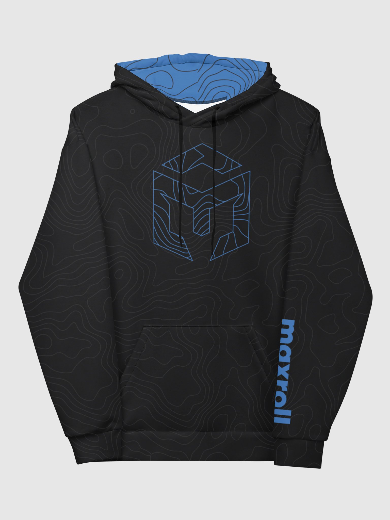 Maxroll Abstract Black Hoodie product image (1)