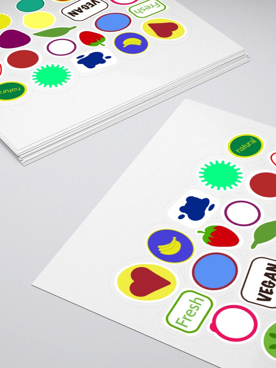 Fresh and Vibrant Kiss Cut Stickers Set product image (12)