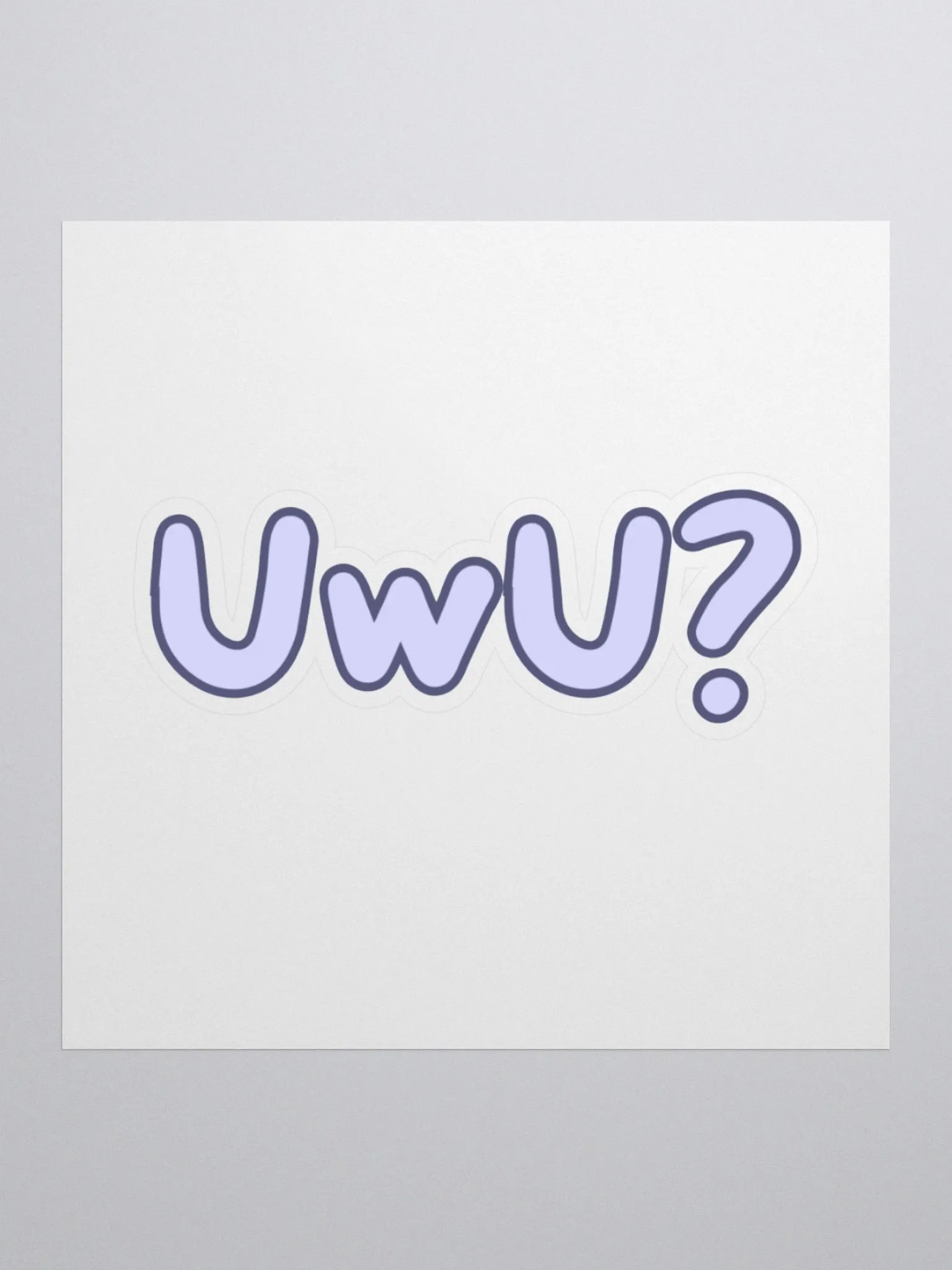 UwU? Sticker, Blue product image (3)