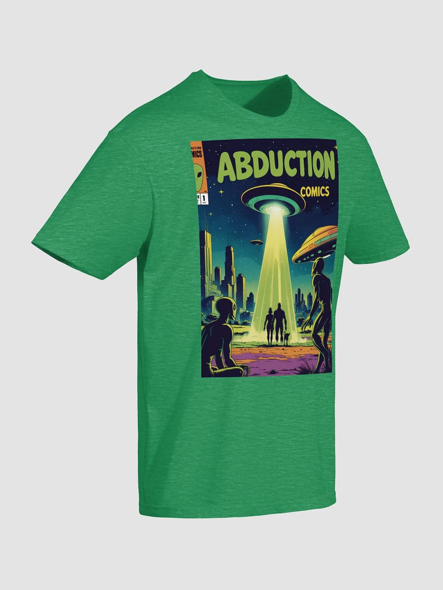 1970s Sci-Fi Comic T-Shirt – Retro Alien Abduction Art product image (12)