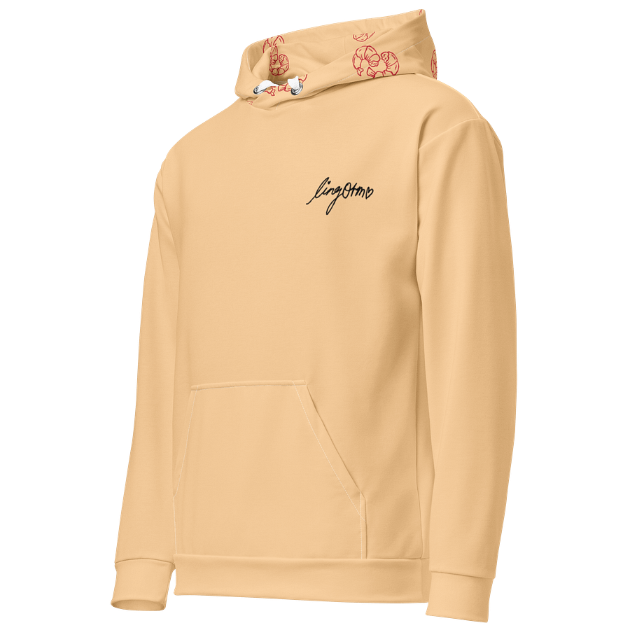 LingOrm Shrimp Cracker Unisex Hoodie (Frangipani) product image (2)
