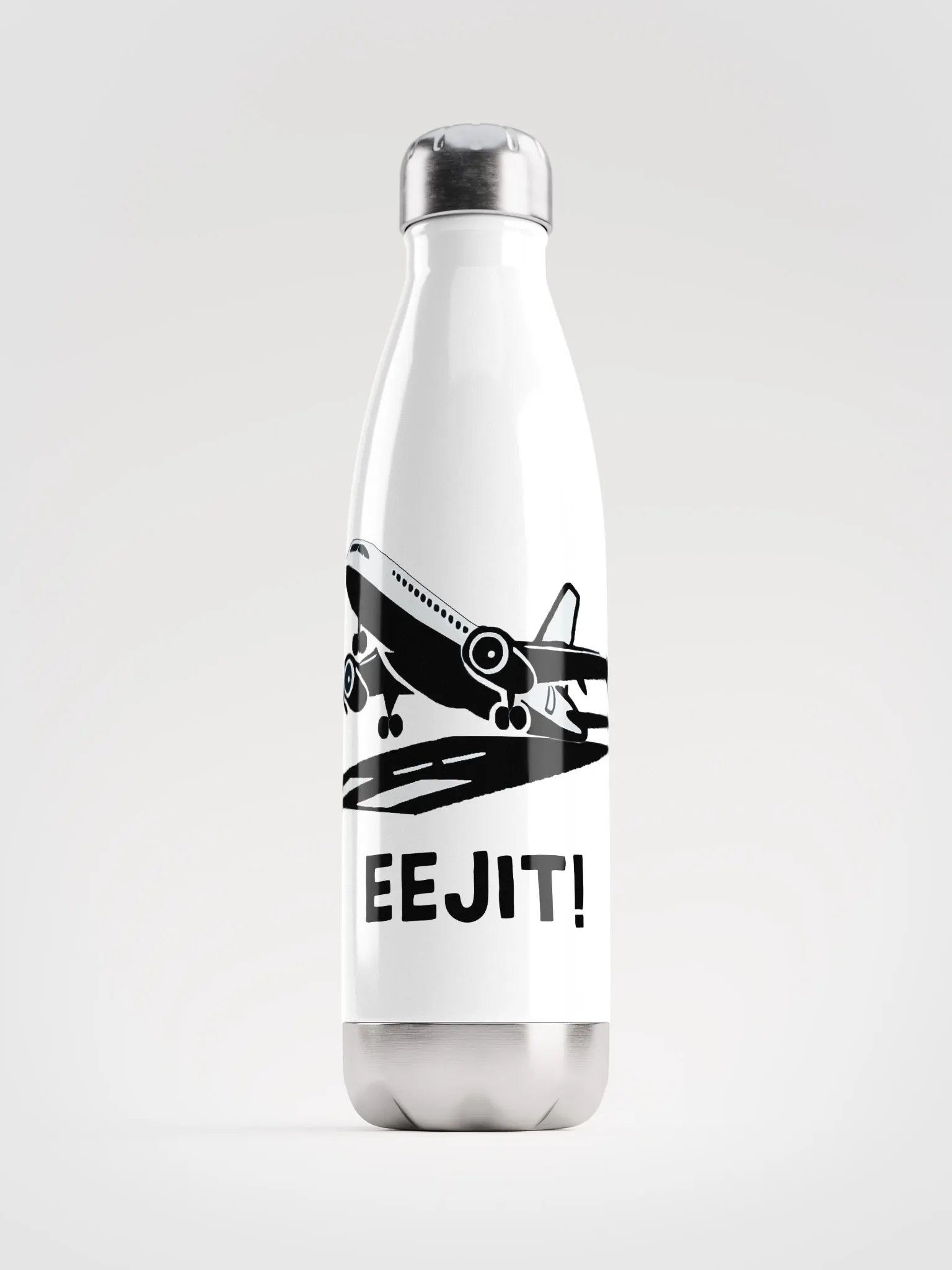 "Eejit!" White Water Bottle product image (1)